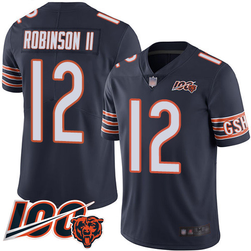 Chicago Bears Limited Navy Blue Men Allen Robinson Home Jersey NFL Football #12 100th Season->nfl t-shirts->Sports Accessory
